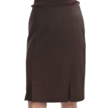 Audrey Talbott Pinstripe Pencil Skirt - Bias Insets (For Women) in Port Multi - Closeouts