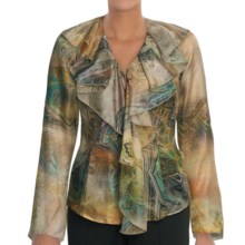 Audrey Talbott Roxanna Shirt - Silk, Long Sleeve (For Women) in Multi - Closeouts