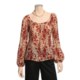 Audrey Talbott Silk Peasant Blouse - Paisley, Long Sleeve (For Women)