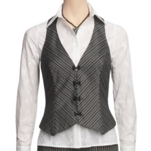 Audrey Talbott Thomas Vest - Pinstripe, Racerback (For Women) in Black/White - Closeouts
