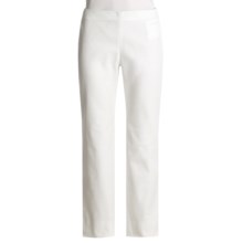 Audrey Talbott Twill Pants - Stretch Cotton (For Women) in White - Closeouts