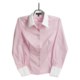 Audrey Talbott White Collar Stripe Shirt - Cotton, Long Sleeve (For Women)