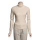 August Silk 4x2 Ribbed Turtleneck - Long Sleeve (For Women)