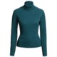 August Silk 4x2 Ribbed Turtleneck - Long Sleeve (For Women)