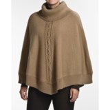 August Silk Boiled Wool Cape (For Women)