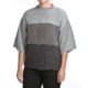August Silk Funnel Neck Sweater - 3/4 Sleeve (For Women)