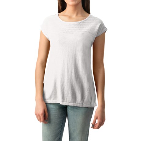 August Silk Pointelle Heavyweight Knit Shirt Sleeveless (For Women)