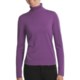 August Silk Rib-Trim Turtleneck Sweater - Silk-Rich (For Women)