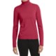 August Silk Rib-Trim Turtleneck Sweater - Silk-Rich (For Women)