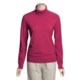 August Silk Rib-Trim Turtleneck Sweater - Silk-Rich (For Women)