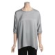 August Silk Shark Bite Shirt - Stretch Charmeuse, Long Sleeve (For Women)