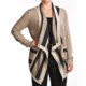 August Silk Stripe Trim Drape Cardigan Sweater (For Women)
