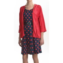 August Silk Tab Cuff Cardigan Sweater (For Women) in Michelle Rose - Closeouts