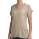 August Silk Tape Yarn Tunic Shirt - Short Sleeve (For Women)
