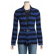 August Silk Warm Hand Flyaway Cardigan Sweater - Striped, Silk-Rich (For Women)