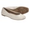 Auri Jamie Ballerina Flats - Leather (For Women) in Winter White
