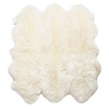 44%OFF 毛皮 Auskin粗く長く毛をした羊シープスキンシックス毛皮ラグ - 6×6」 Auskin Longwool Sheepskin Six Pelt Rug - 6x6'画像
