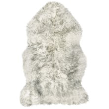 Auskin Sheepskin Longwool Rug - Single Pelt in Grey Mist - Overstock