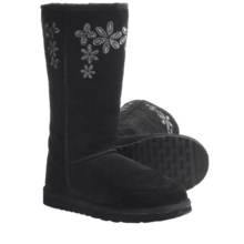 Aussie Dogs Groovster Sheepskin Boots (For Women) in Black - Closeouts