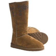 Aussie Dogs Groovster Sheepskin Boots (For Women) in Cocoa - Closeouts