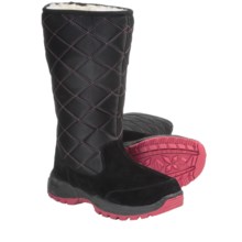Aussie Dogs Sleeper Suede Shearling-Lined Boots (For Women) in Black - Closeouts