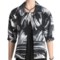 Austin Reed Black Label Linen Jacket - Brushstroke (For Women) in White/Black