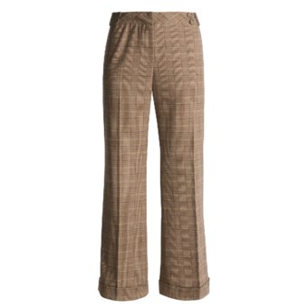 Austin Reed Black Label Pants - Royal Plaid, Cuffed (For Women)  in Multi