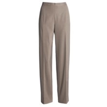 Austin Reed Stretch Gab Pants - Nicole Fit, Stitch Detail (For Women) in Mushroom - Closeouts