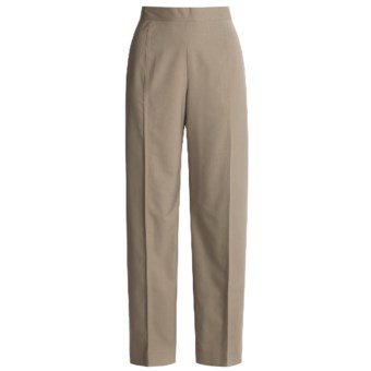 Austin Reed Stretch Gabardine Pants - Three Fits (For Women) in Mushroom