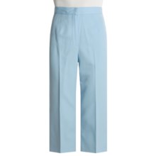 Austin Reed Worsted Wool Gabardine Pants - Petite, Single Pleat (For Women) in Sky - Closeouts