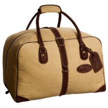 Australian Bag Outfitters Brumby Duffel Bag - Canvas, Leather Trim in Tan - Closeouts