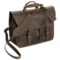 Chocolate Brown Australian Bag Outfitters Bushman Business Bag - Waxed Leather