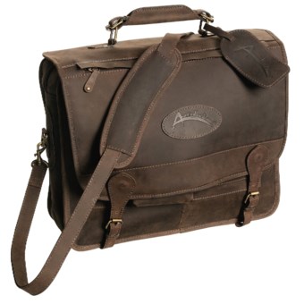 Australian Bag Outfitters Cobber Messenger Bag - Leather in Chocolate Brown