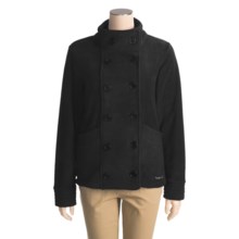 Avalanche Wear Fleece Pea Coat (For Women) in Black - Closeouts