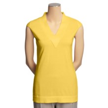 Avalin Cotton Knit Shirt - Short Sleeve (For Women) in Sun - Closeouts
