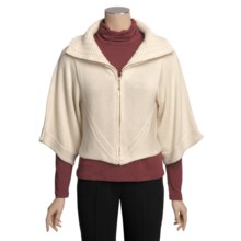 Avalin Cropped Cardigan Sweater - Zip, 3/4 Sleeve (For Women) in Natural - Closeouts