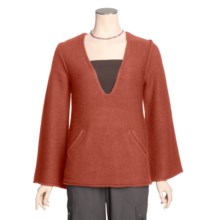 Avalin Deep V-Neck Sweater - Long Sleeve (For Women) in Brick - Closeouts