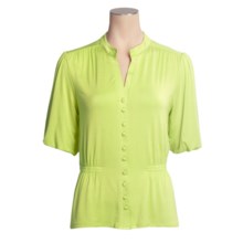Avalin Jersey Knit Shirt - Balloon Elbow Sleeve (For Women) in Chartruse - Closeouts