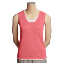 Avalin Linen Sweater - Sleeveless (For Women) in Coral - Closeouts