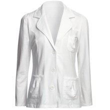 Avalin Notch Jacket - French Terry (For Women) in White - Closeouts