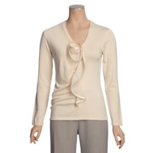 Avalin Satin Rosette Sweater (For Women) in Natural - Closeouts
