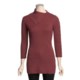 Avalin Side Button Turtleneck - Ribbed, 3/4 Sleeve (For Women)