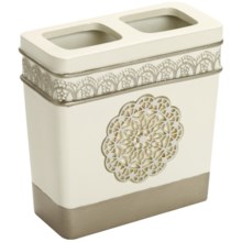 Avanti Linens Patria Toothbrush Holder - Bathroom Collection in Beige - Closeouts