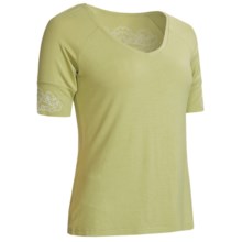 Aventura Clothing Bettina T-Shirt - Elbow Sleeve (For Women) in Sweet Pea - Closeouts