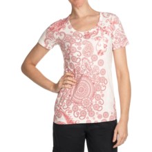 Aventura Clothing Burnout T-Shirt - Crew Neck, Short Sleeve (For Women) in Mineral Red - Closeouts