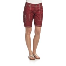 Aventura Clothing Campbell Cargo Shorts - Stretch (For Women) in Claret - Closeouts