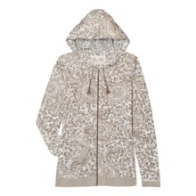 Aventura Clothing Driscoll Burnout Hoodie Sweatshirt - Full Zip (For Women) in Shitake - Closeouts