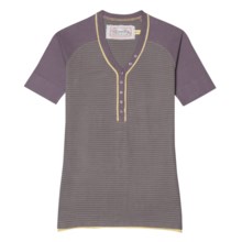 Aventura Clothing Dylan Henley Shirt - Organic Cotton, Short Sleeve (For Women) in Sparrow - Closeouts