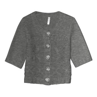 Aventura Clothing Grayson Shrug Sweater - Wool Blend, Elbow Sleeve (For Women) in Charcoal