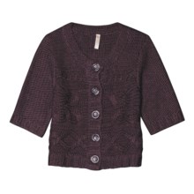 Aventura Clothing Grayson Shrug Sweater - Wool Blend, Elbow Sleeve (For Women) in Pinot - Closeouts